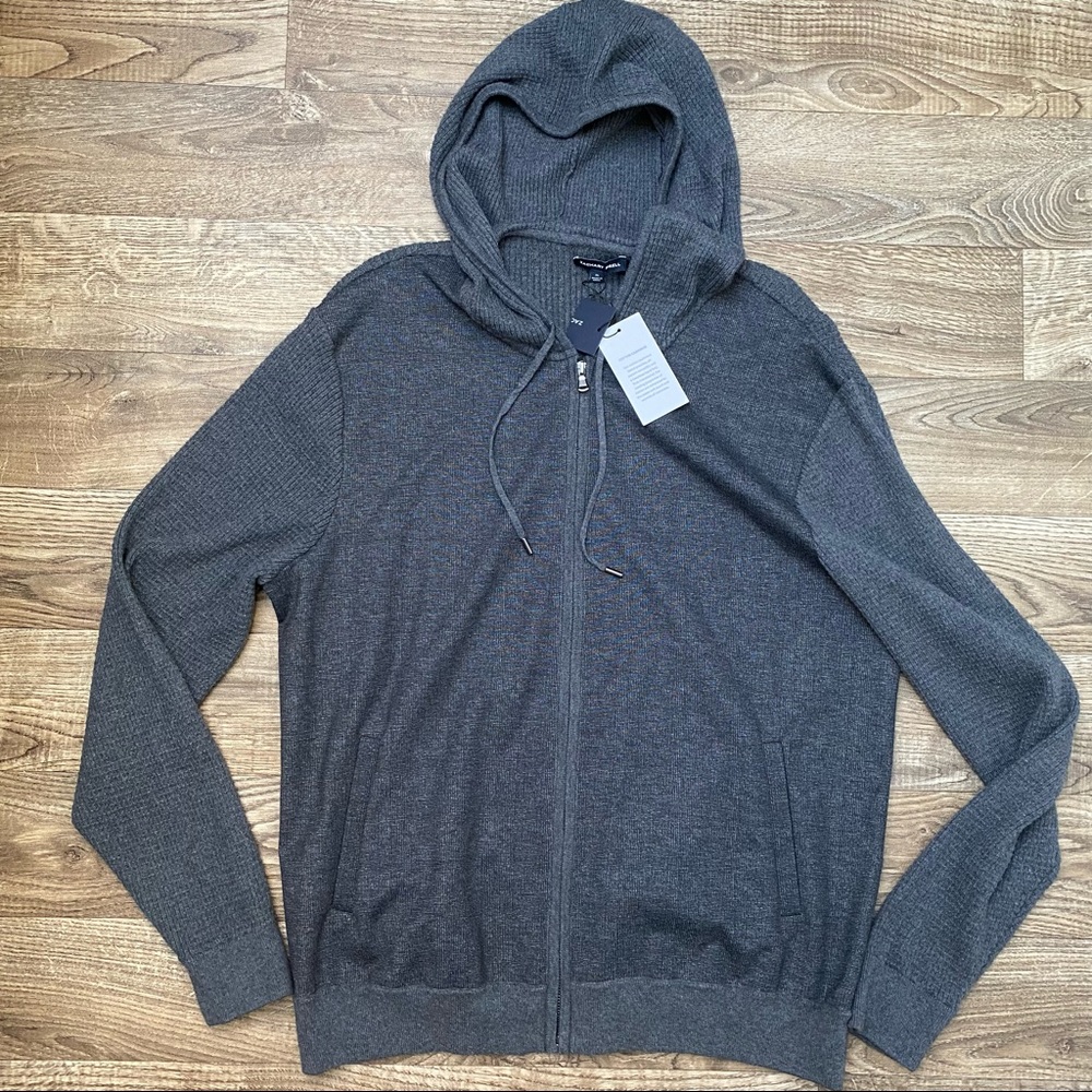 NWT Zachary Prell Cotton Cashmere Zip Hoodie - Picture 13 of 16